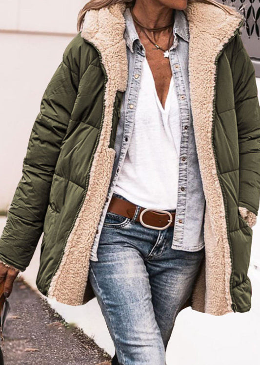 Veste Courte en Coton à Capuche