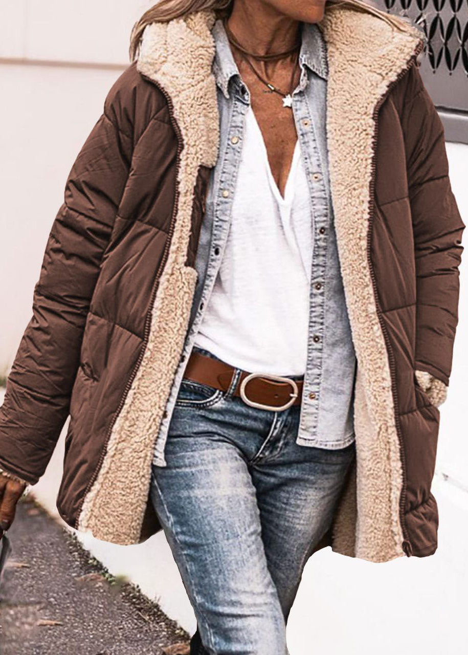 Veste Courte en Coton à Capuche