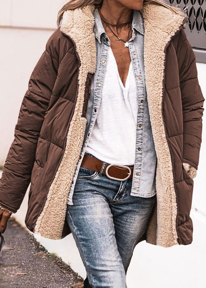 Veste Courte en Coton à Capuche