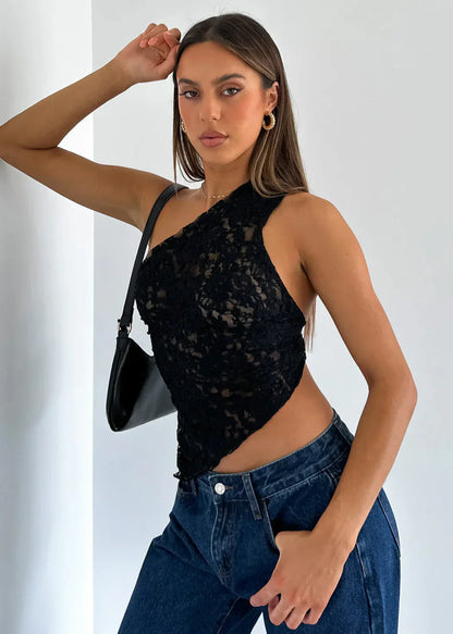 Sloped Neck top