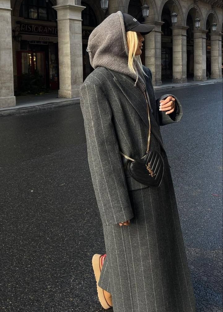 Clava Manteau Rayures