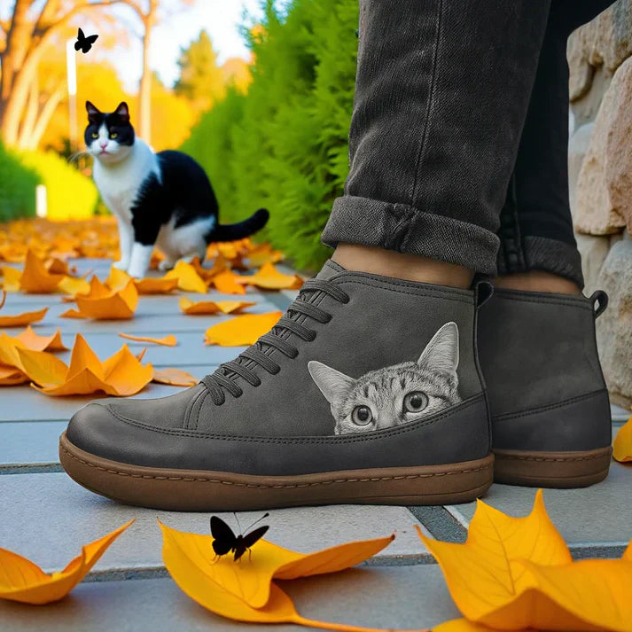 KittyKicks™ | Bottines Orthopédiques en Cuir